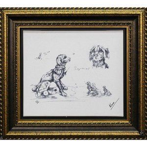 Nano Lopez #18 Nanimal Giclee On Canvas Sketch Signed Framed #221/820